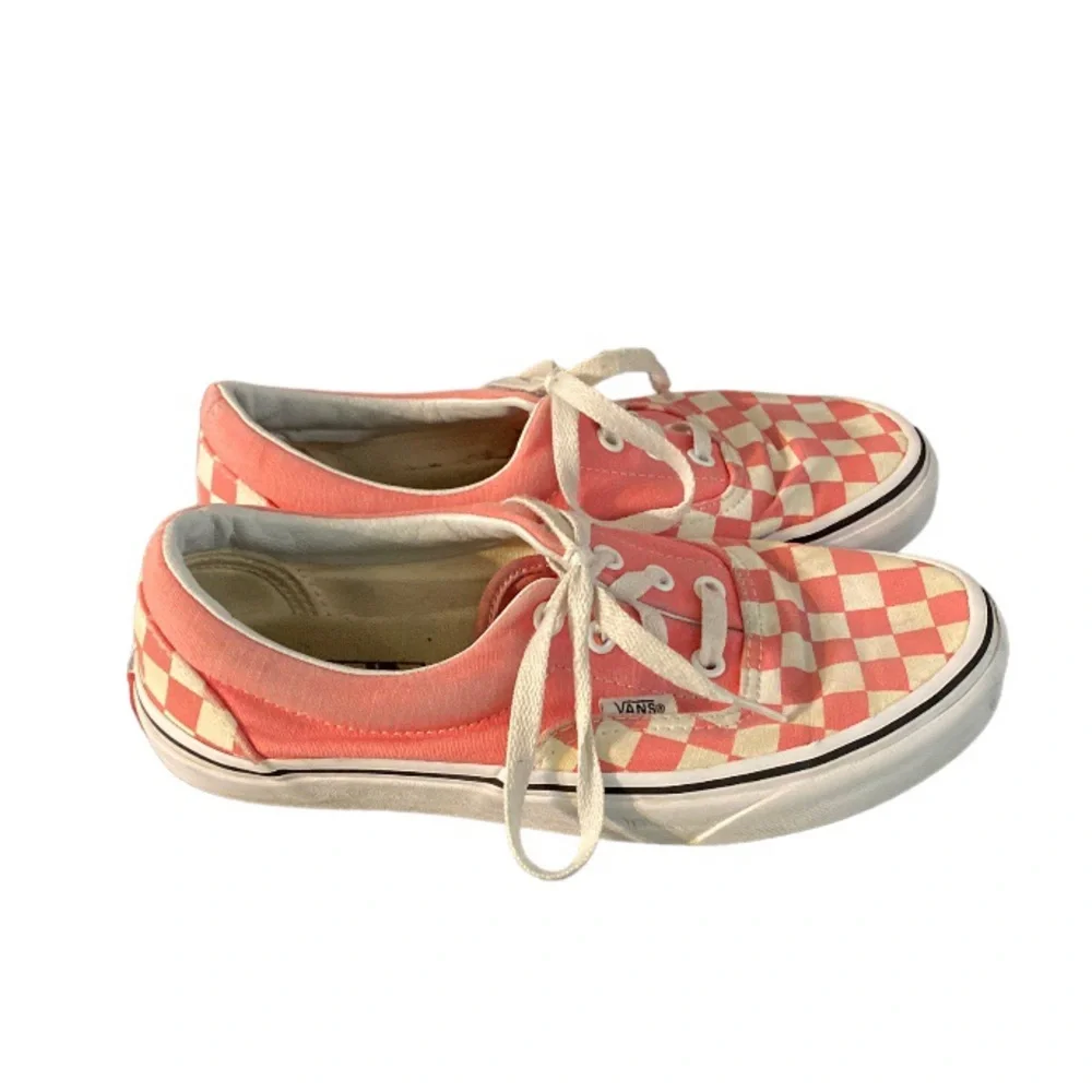 Pink Vans Era Womens Skate Shoes Sneaker Pink Strawberry Check  Checkerboard 7